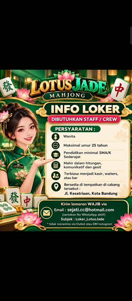 Dicari kasir perempuan
