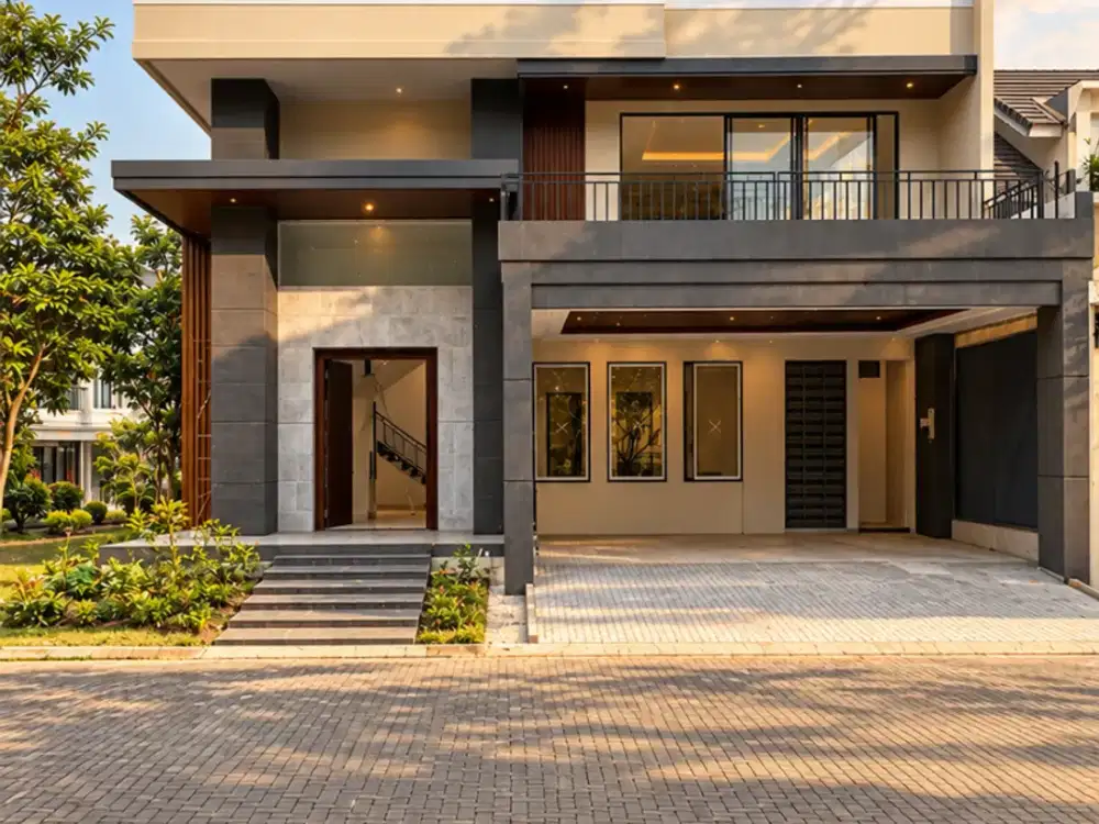 Brand New Hoek Kuldesak Mewah di Greenwich Park BSD, HIgh Spek !
