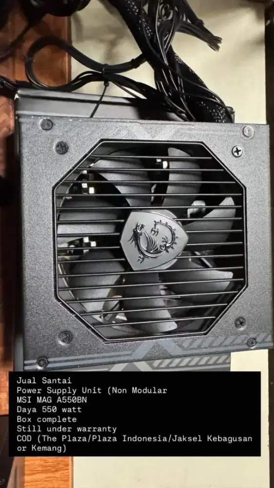 PSU MSI MAG A550 BN 550w