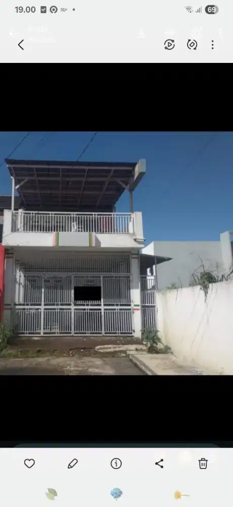 RUKO 2 LANTAI DI CIGANITRI KAB BANDUNG
