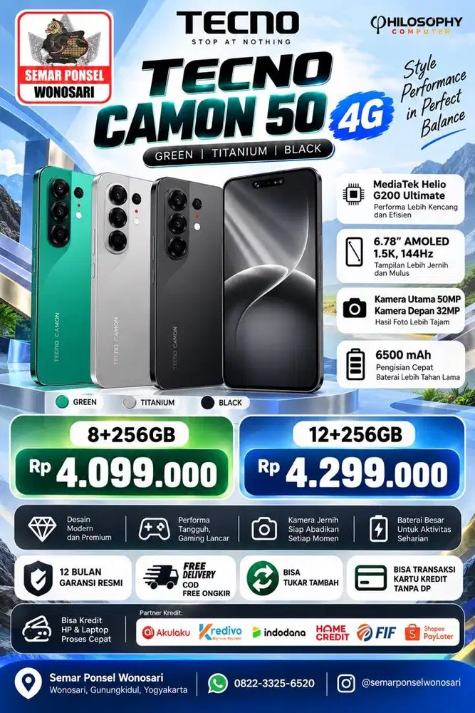TECNO CAMON 50 12/256