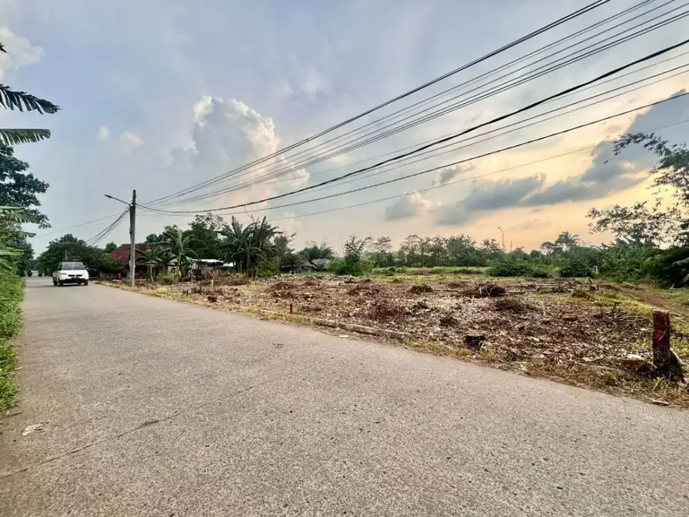 Akses Dekat Gerbang Tol Legok dan BSD, Kavling Cisauk Tepi Jalan Desa