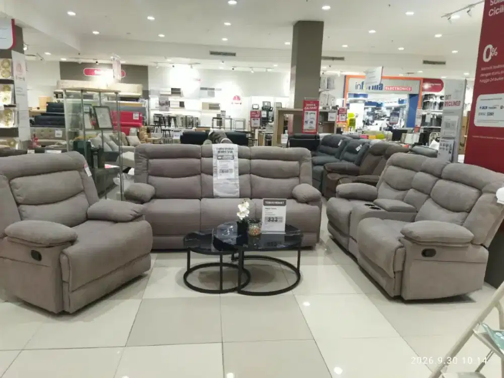 Sofa Recliner Set Promo Murah