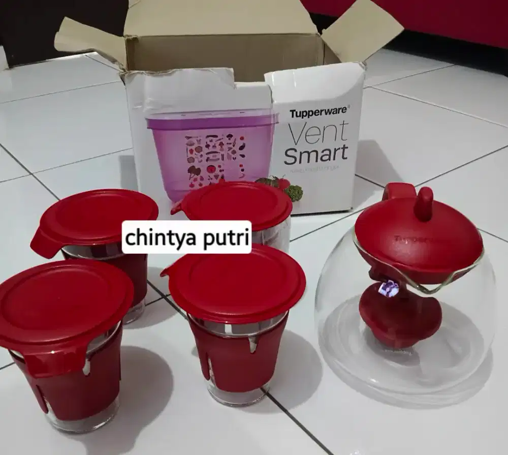 Gelas & Teko teapots tupperware ( lok.depok)