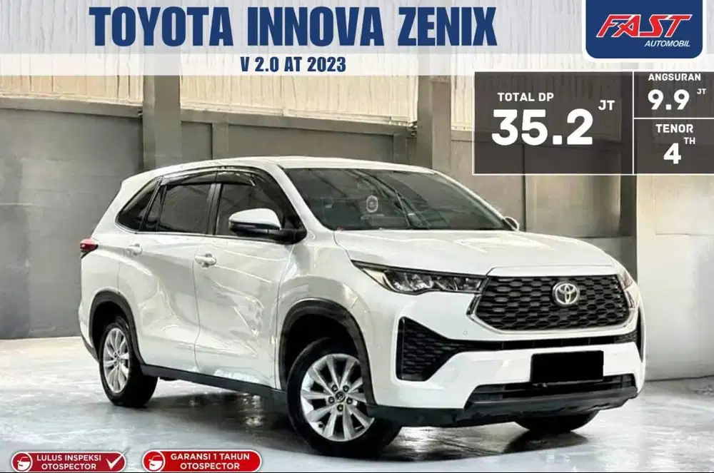 DP 38,2JT KM 42RB TOYOTA INNOVA ZENIX V NON HYBRID 2.0 2023 SIAP PAKAI
