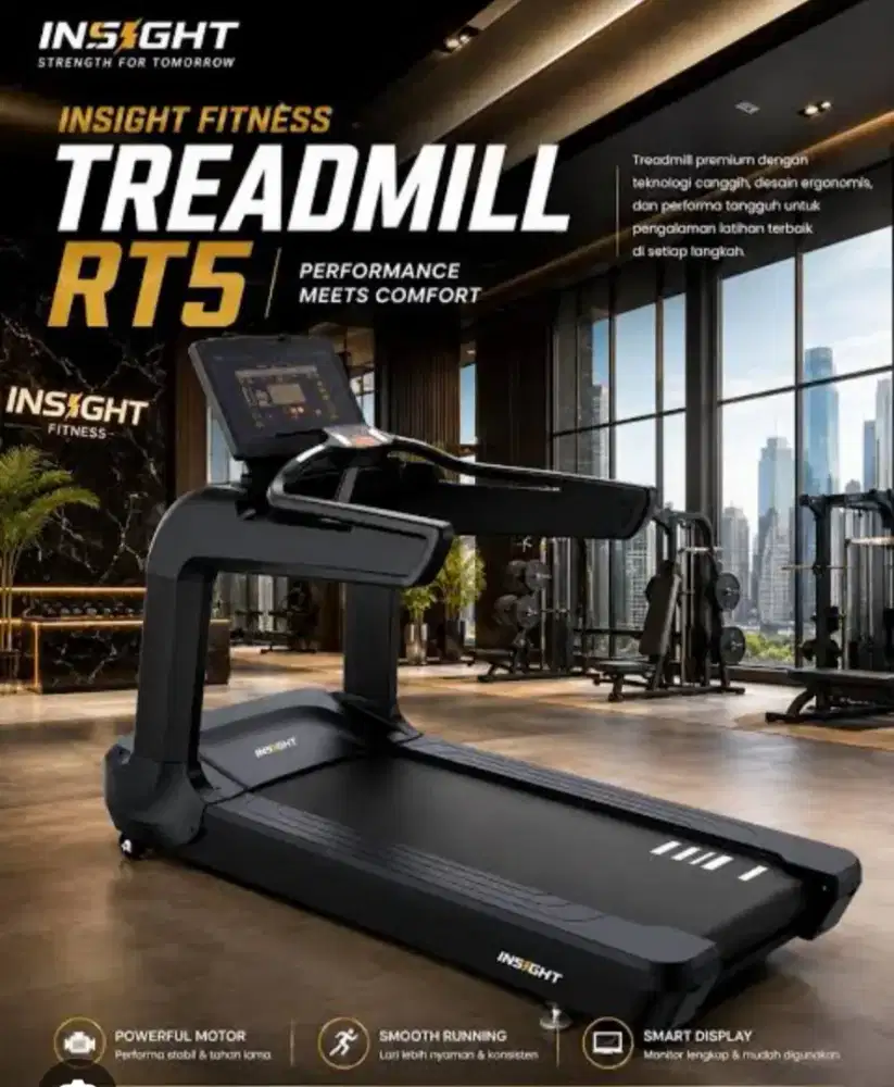 INSIGHT FITNESS TREADMILL RT5 PERFORMANCE MEETS COMFORT