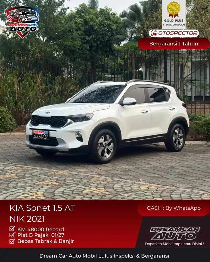 [ LOW ODO ] KIA SONET AT 2021 5 seater non creta