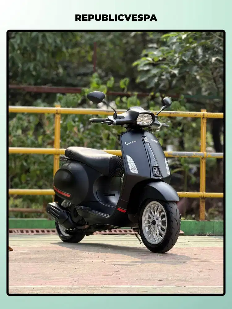 TERMURAH PIAGGIO VESPA SPRINT S150 IGET ABS LED TH 2021 BLACK OPACO