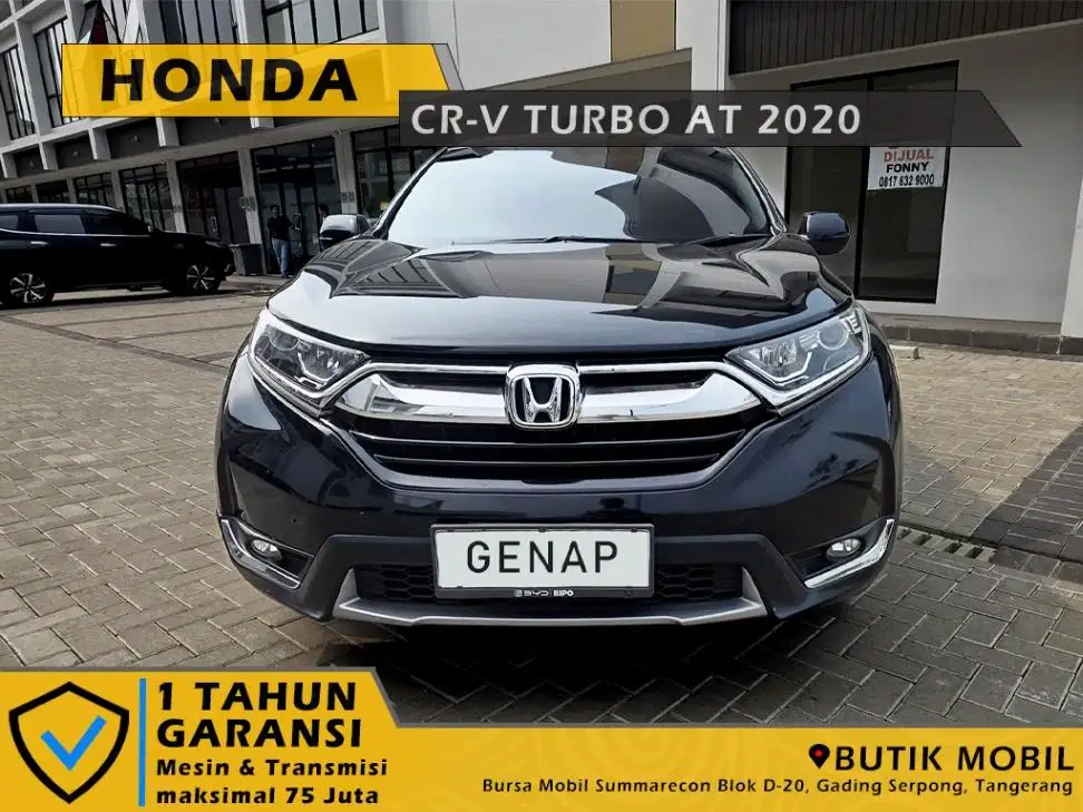 CRV Turbo AT 2020 Hitam. Low KM 50rb