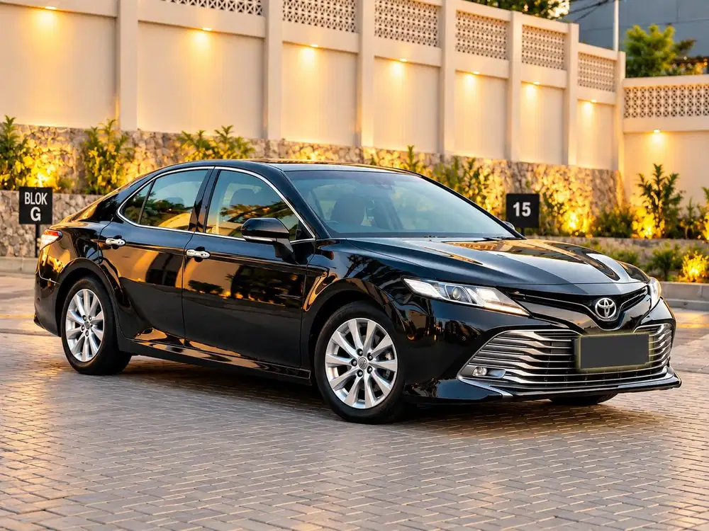 TOYOTA CAMRY V 2.5AT 2019, HITAM, Km 60rban