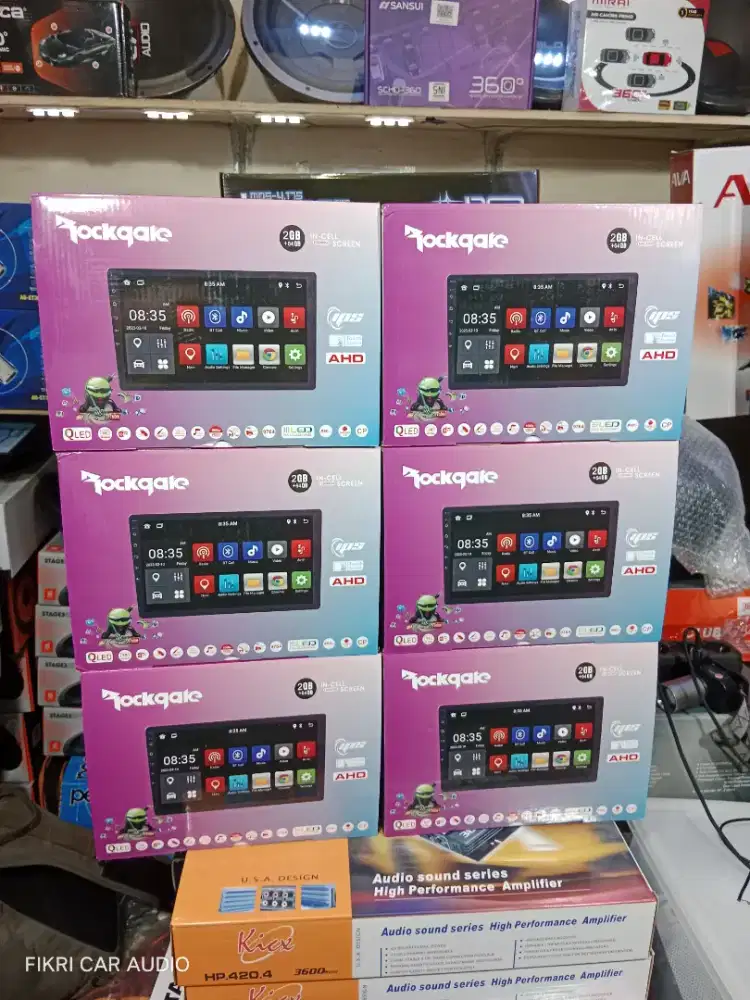 PLES PASANG Head Unit Android ROCKGATE seri RGM-7510 9 2/64 QLED OS13