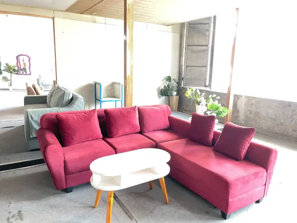 PROMO SOFA L SCANDI DAN MEJA