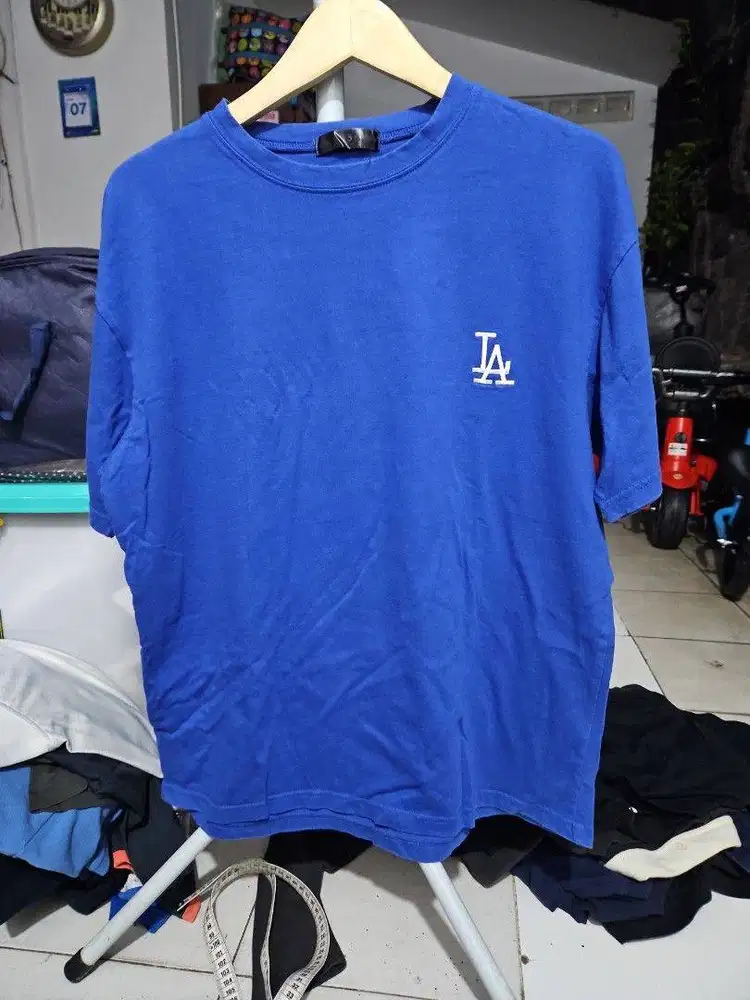 LA bordir kaos oversize baju boxy size M
