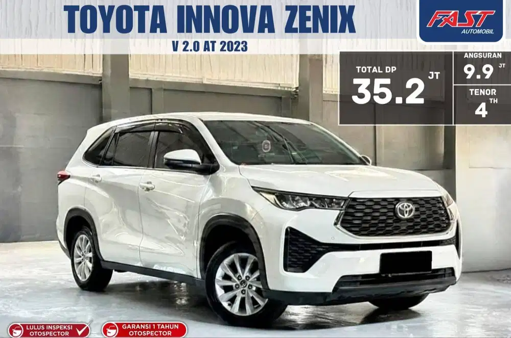 LOW KM.42RB TOYOTA INNOVA ZENIX V NON HYBRID 2.0 AT 2023 NOPOL H
