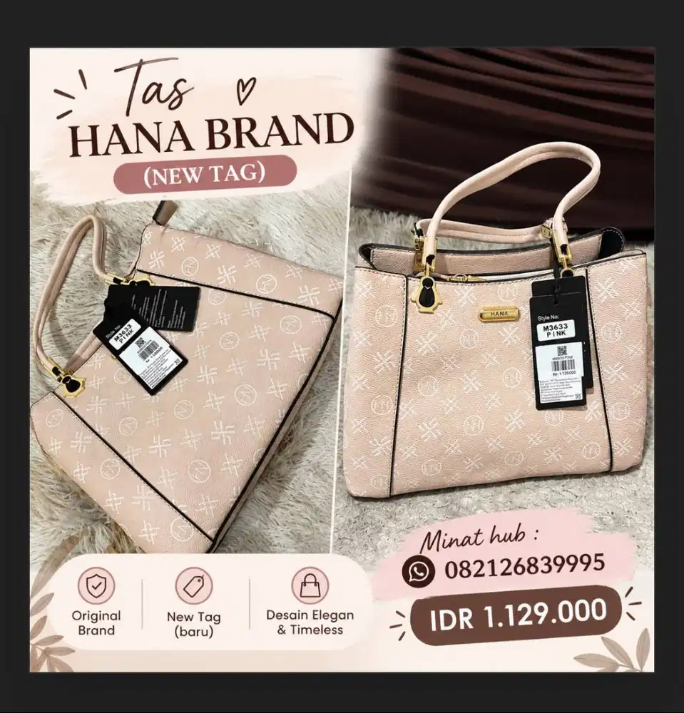 TAS MERK HANA BRAND (NEW TAG)