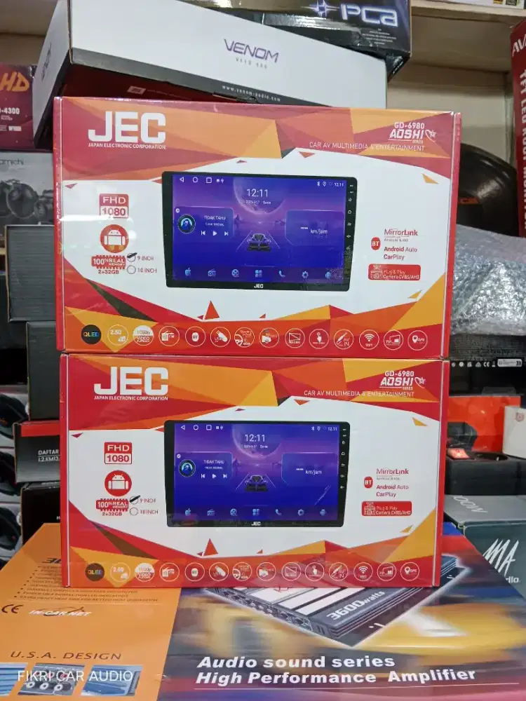 PLES PASANG Head Unit Android JEC seri GD-6980 AOSHI 9 2/32 OS12 OLED