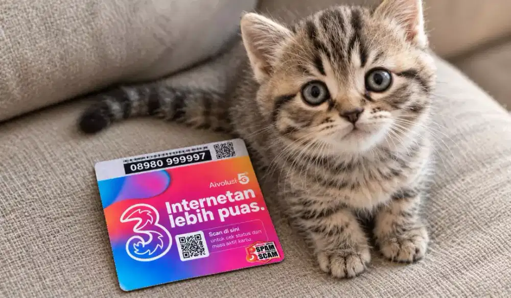 (bisa COD) Nomor CANTIK kartu TRI INDOSAT HOKI PANCA 999997