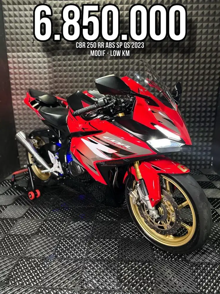 CBR 250 RR OR CBR 250RR ABS SP QS 2023 BLACK RACE MODIF LOW KM RAWATAN