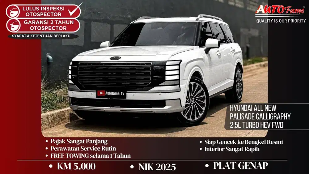KM5RB Hyundai All New Palisade Calligraphy 2.5L Turbo HEV FWD 2025