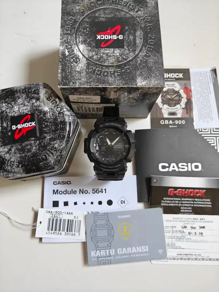 Casio G-shock G-Squad GBA-900-1ADR original bekas cukup mulus normal