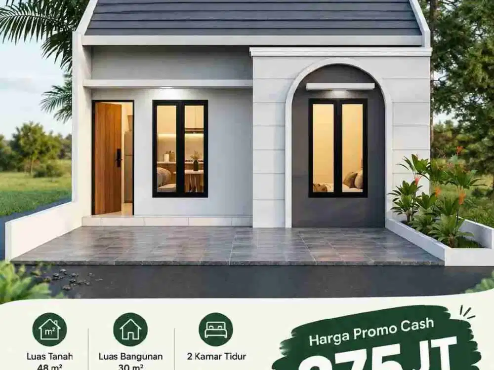 Rumah murah harga promo Pondok Rajeg Cibinong 3 unit pertama