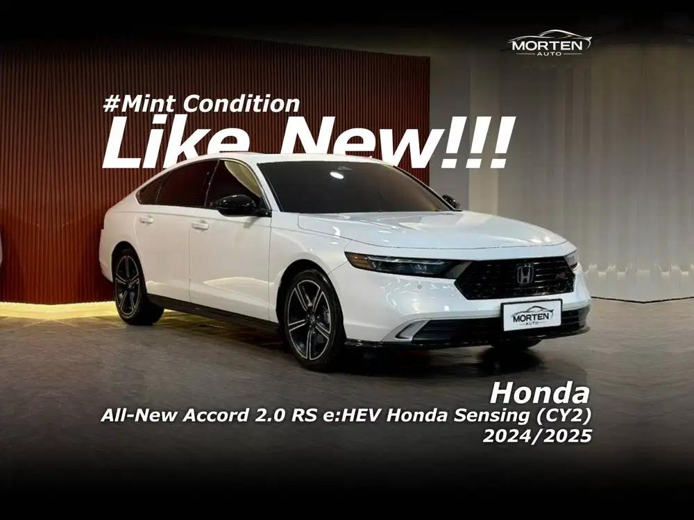 [LIKE NEW!!!] Honda All-New Accord 2.0 RS e:HEV Sensing (CY2) 2024