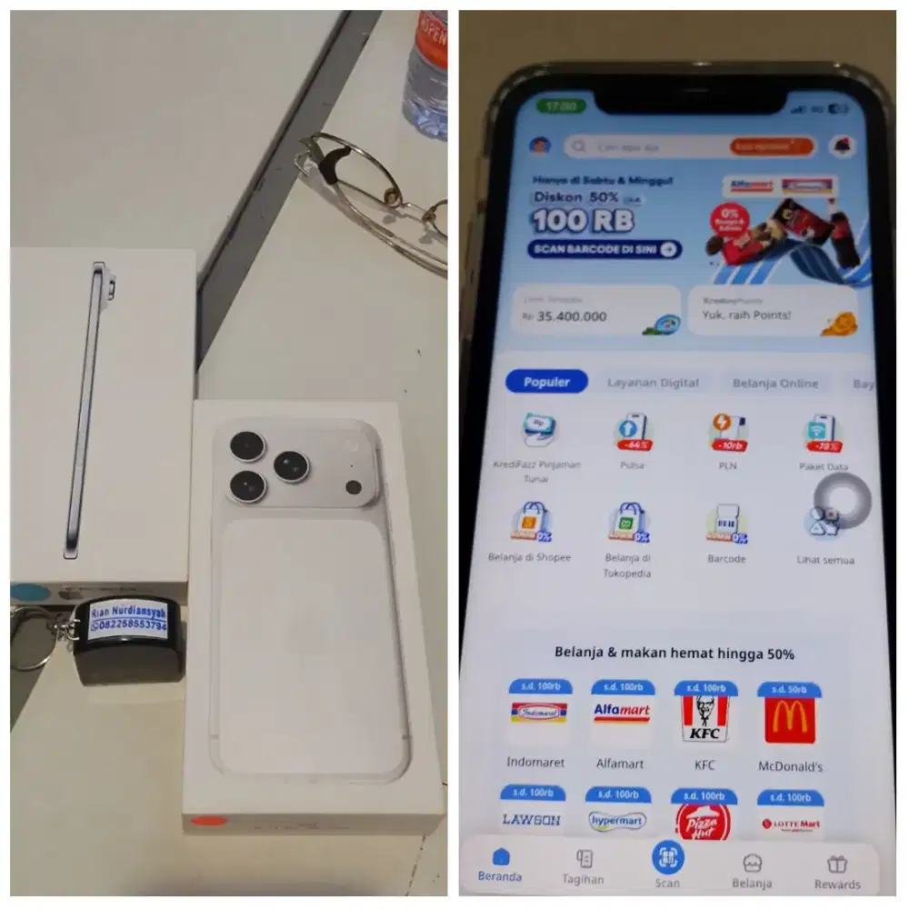 Iphone 17 pro 256gb promo chasback