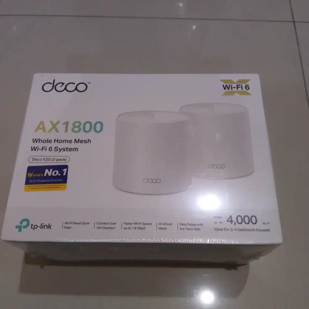 TP-Link Deco X20 | 2 Pack | AX1800 Mesh Wi-Fi 6 System | Dual Band