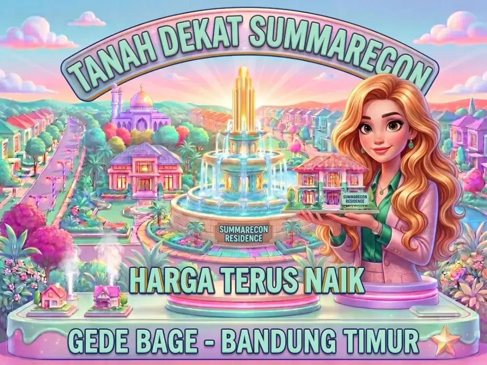 JUAL TANAH DEKAT SUMMARECON BANDUNG, GEDEBAGE, DARWATI, CIWASTRA, BANDUNG TIMUR.
