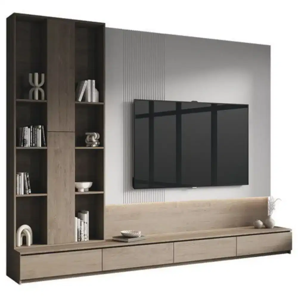 Backdrop TV Modern Minimalis ( Custom Made )