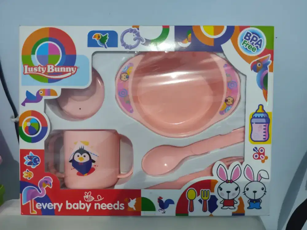 Lusty Bunny Baby Gift Set Feeding Set