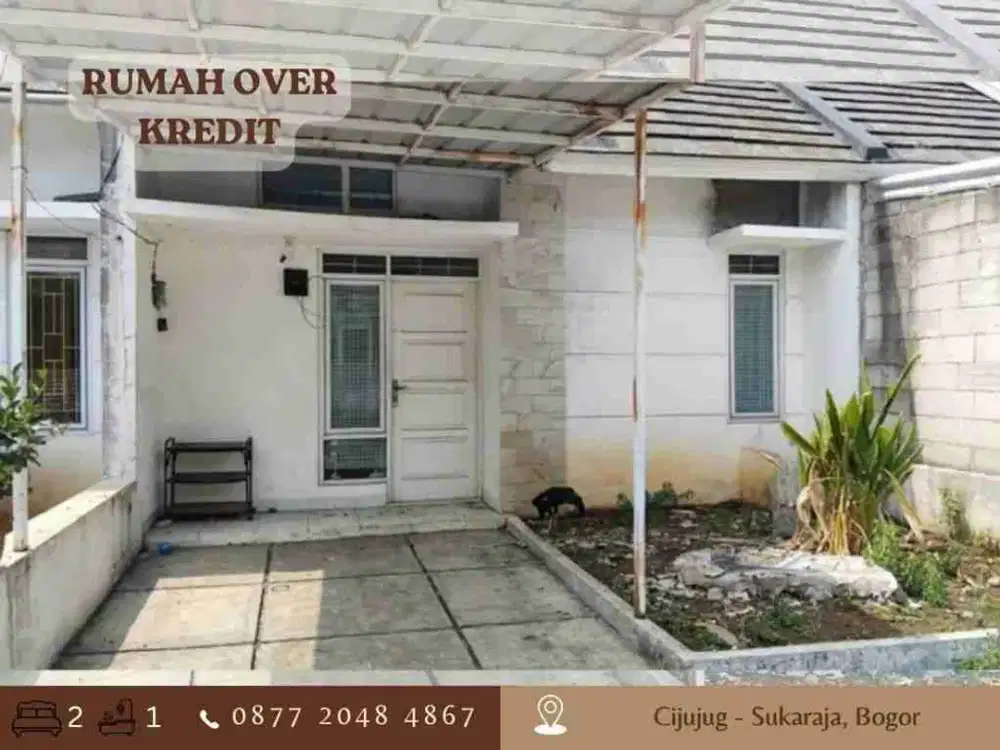 Jual Rumah Over Kredit 69JT dkt Tol di Cijujug Sukaraja Bogor