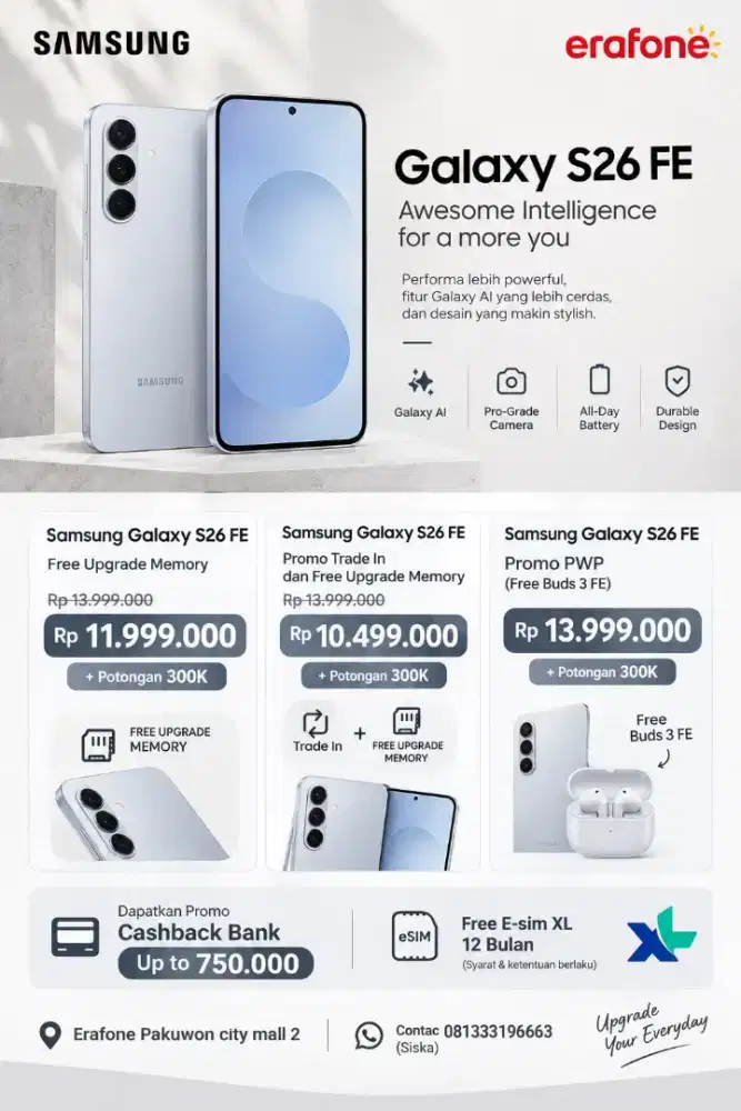 SAMSUNG GALAXY S26 FE FREE VOUCHER 300K