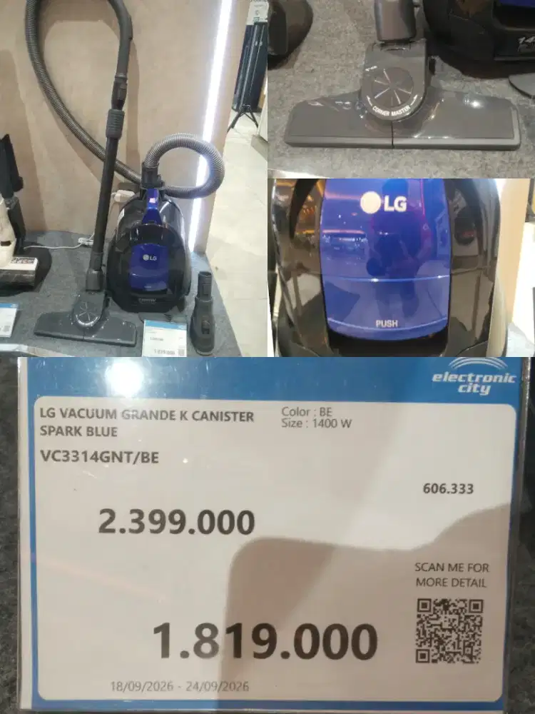 LG VACUUM GRANDE K CANISTER SPARK BLUE