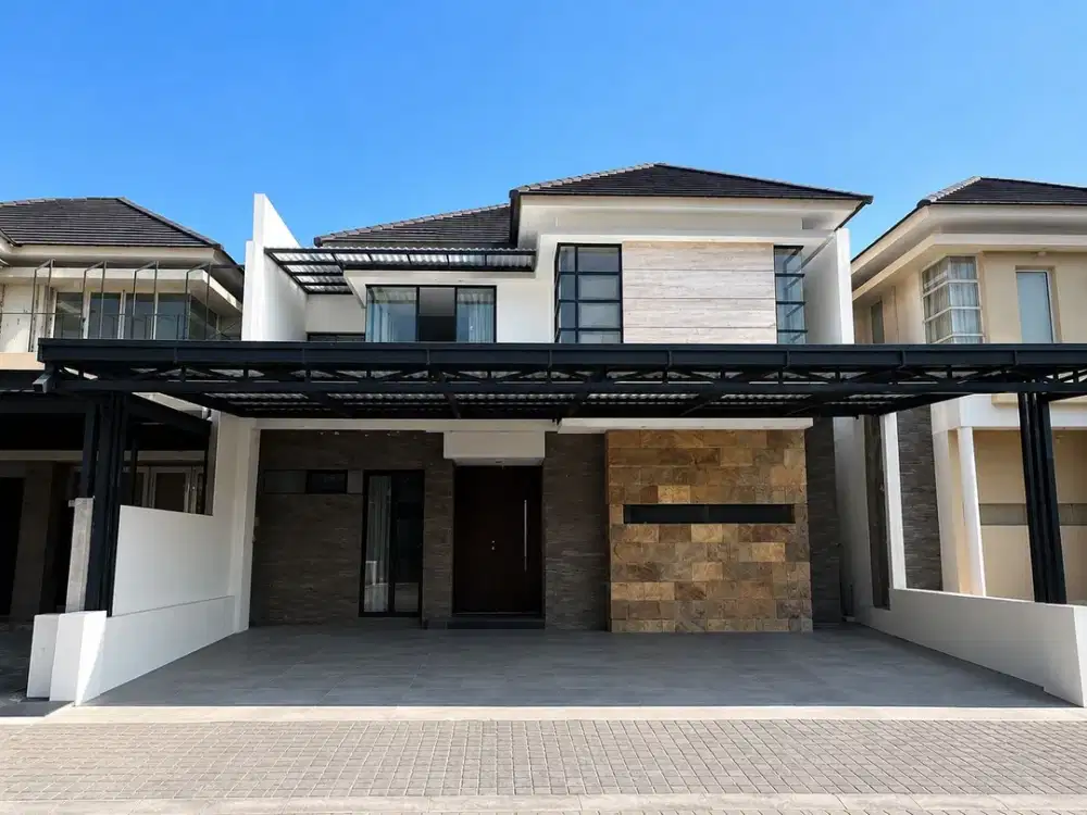 Jual Rumah 2 Lantai Minimalis di Wisata Bukit Mas 2 Cluster De Louvre Surabayaa Barat