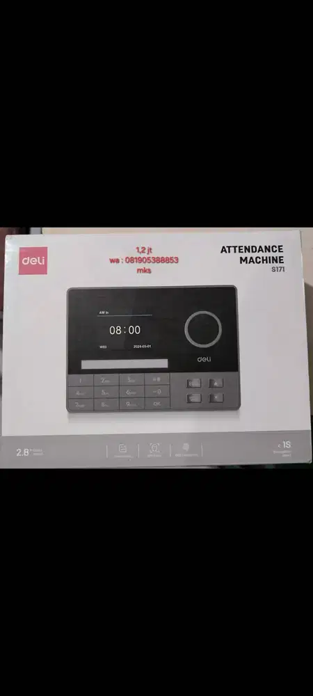 Attendance machine deli s171