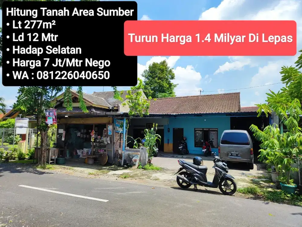 Jual Rumah Lama Htung Tanah Area Sumber SOLO, Dekat Manahan SOLO