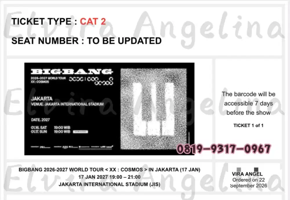 BIGBANG WORLD TOUR < XX 2026 - 2027