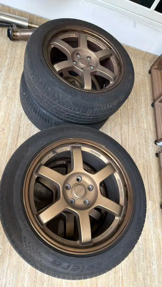 Velg TE37 R18 + Ban Accelera