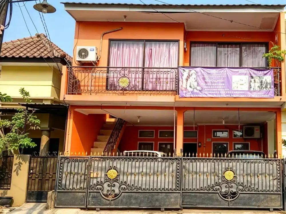 DIJUAL RUMAH DUA LANTAI SIAP HUNI STRATEGIS DAN FASILITAS LENGKAP DI BINTARA ALAM PERMAI BEKASI BARAT