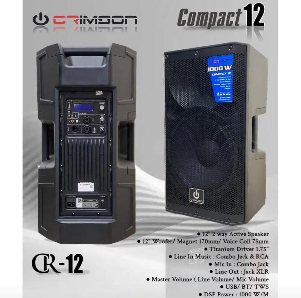 Speaker Aktif 121000W Crimson CR12