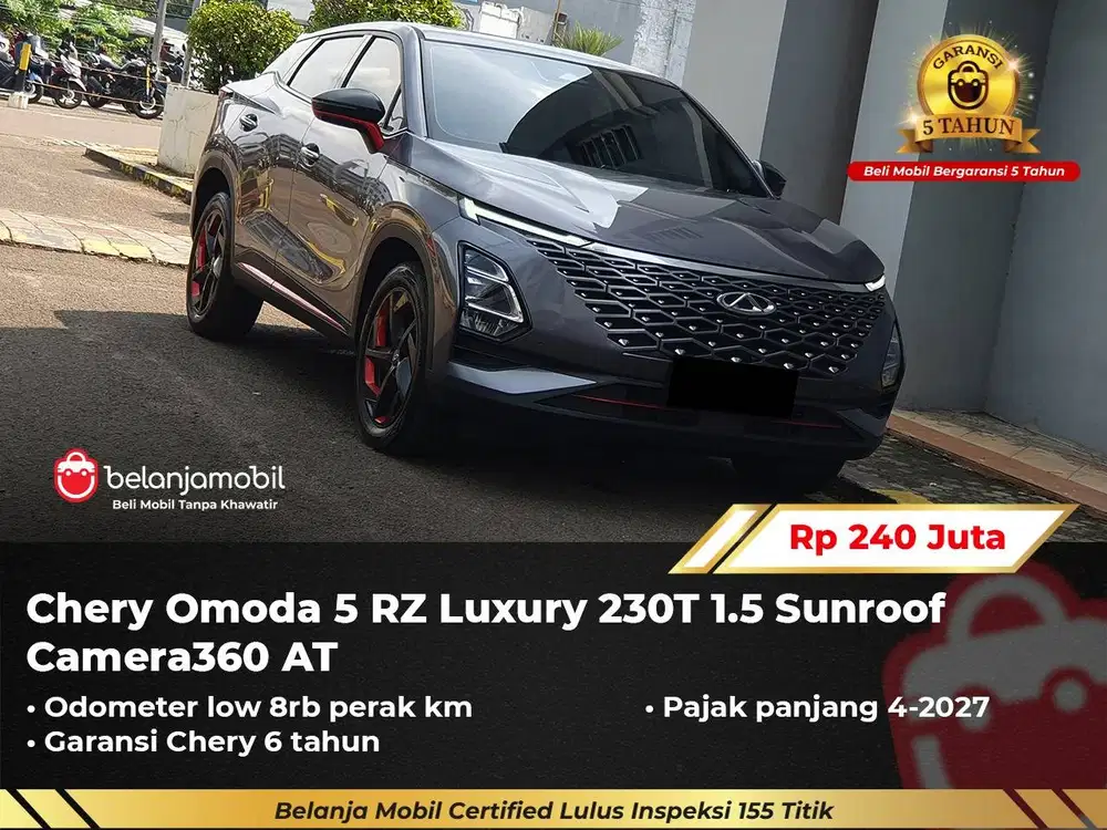 [ GARANSI 5THN KM 8RB ] Chery Omoda 5 RZ Luxury 1.5 AT 2022/2023/2024
