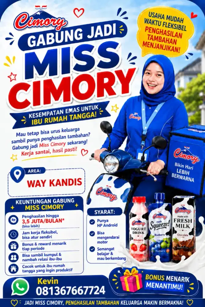 Lowongan kerja miss cimory area way kandis
