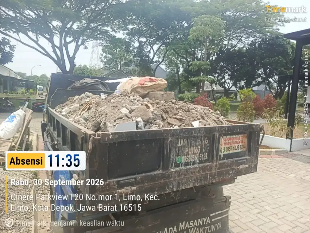 Jasa buang puing dan angkutan sampah proyek