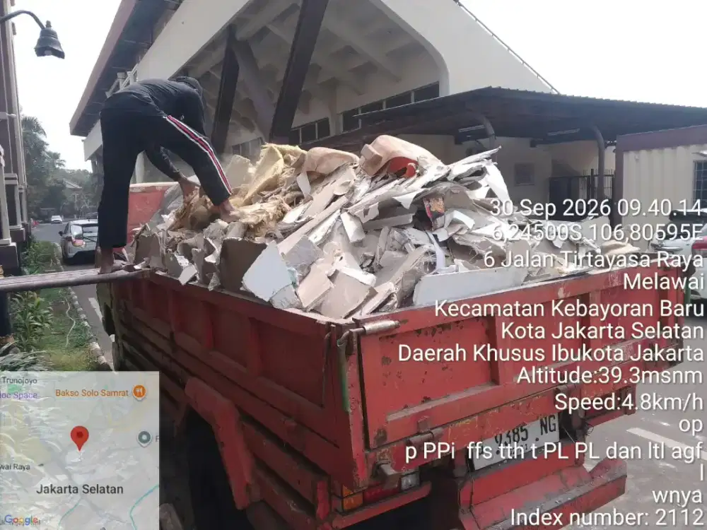 Jasa buang puing dan angkut tanah