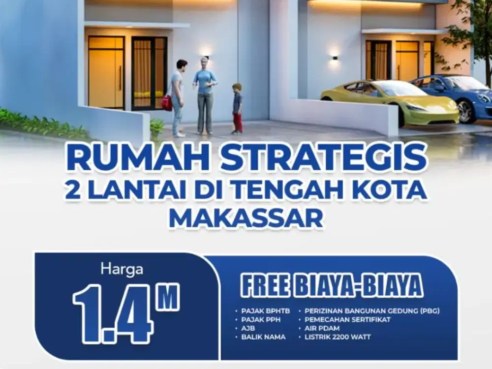 JUAL RUMAH STRATEGIS DI KOTA MAKASSAR
