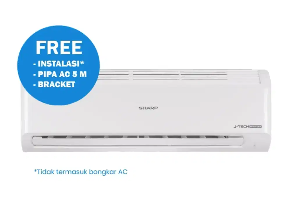 SHARP AC SPLIT 3/4 PK INVERTER WHITE