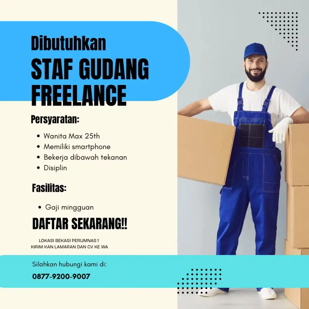 Lowongan Freelance Gudang