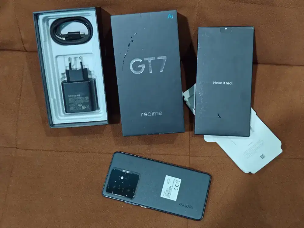 Realme GT 7 5G Ram 12 internal 256 lengkap ori resmi Murmer