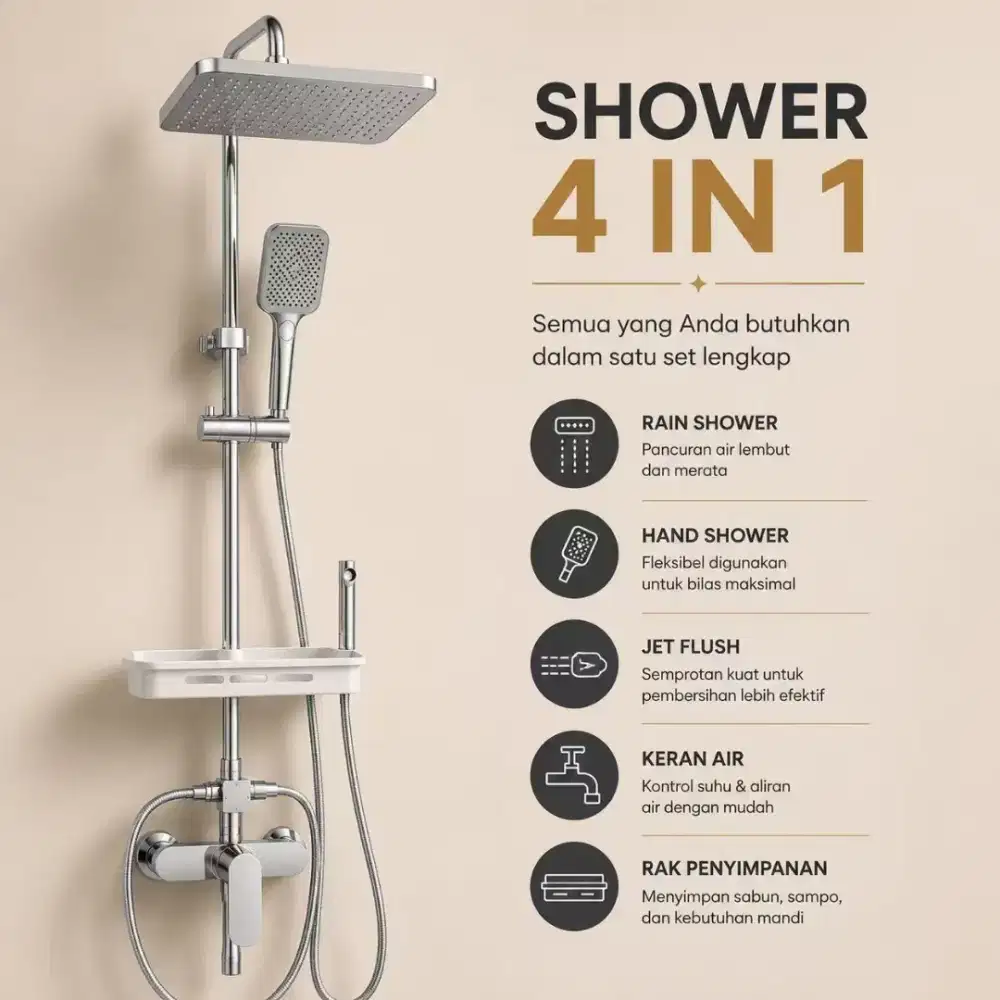 Shower set 4 in 1